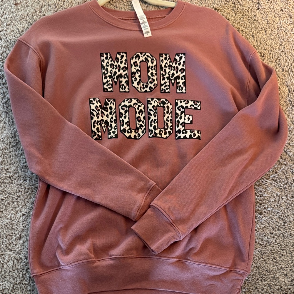 Bella Canvas Mauve 'Mom Mode' Sweatshirt
